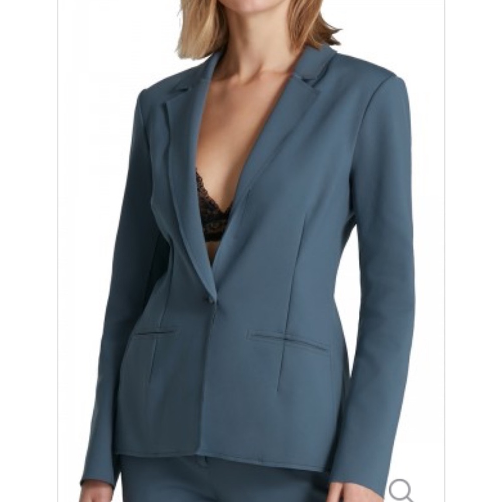 Commando Blue Blazer Modern Tailored Suit Jacket